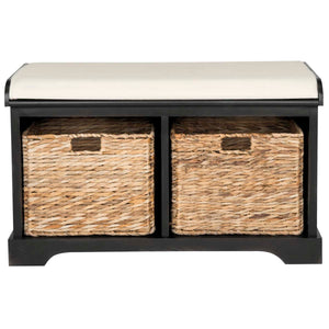 Freddy Wicker Storage Bench | Safavieh - AMH5736