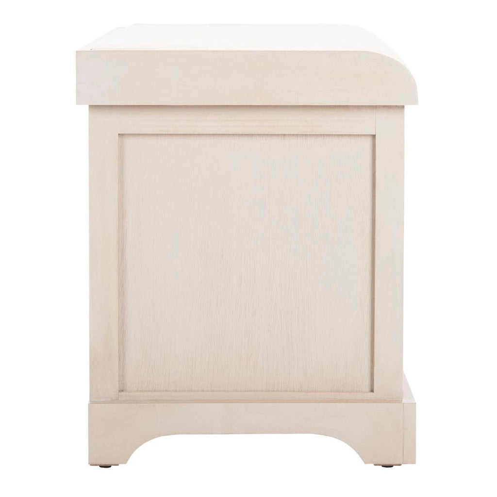 Safavieh Freddy Wicker Storage Bench - Vintage Grey