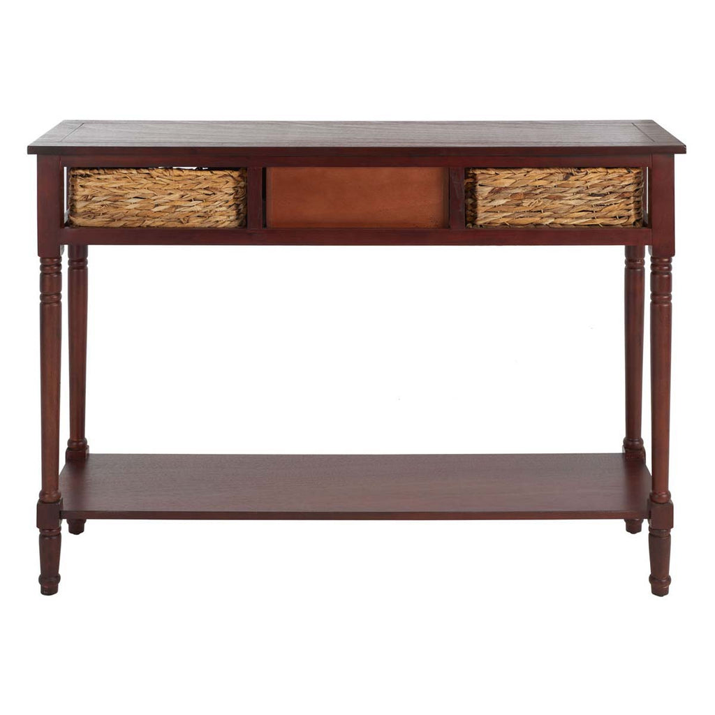 Safavieh Christa Console Table With Storage - Cherry