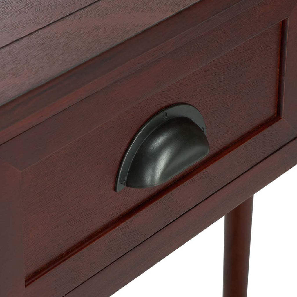 Safavieh Christa Console Table With Storage - Cherry