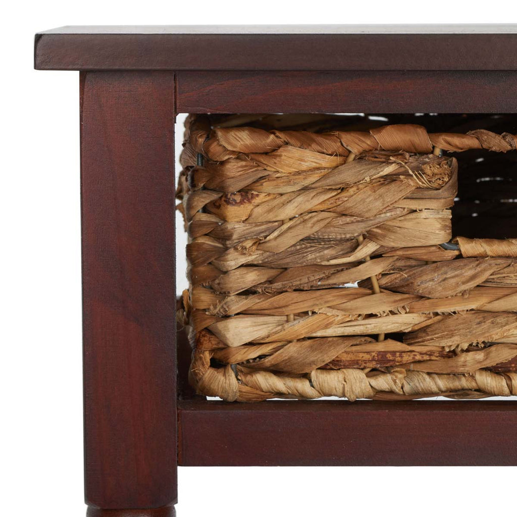 Safavieh Christa Console Table With Storage - Cherry