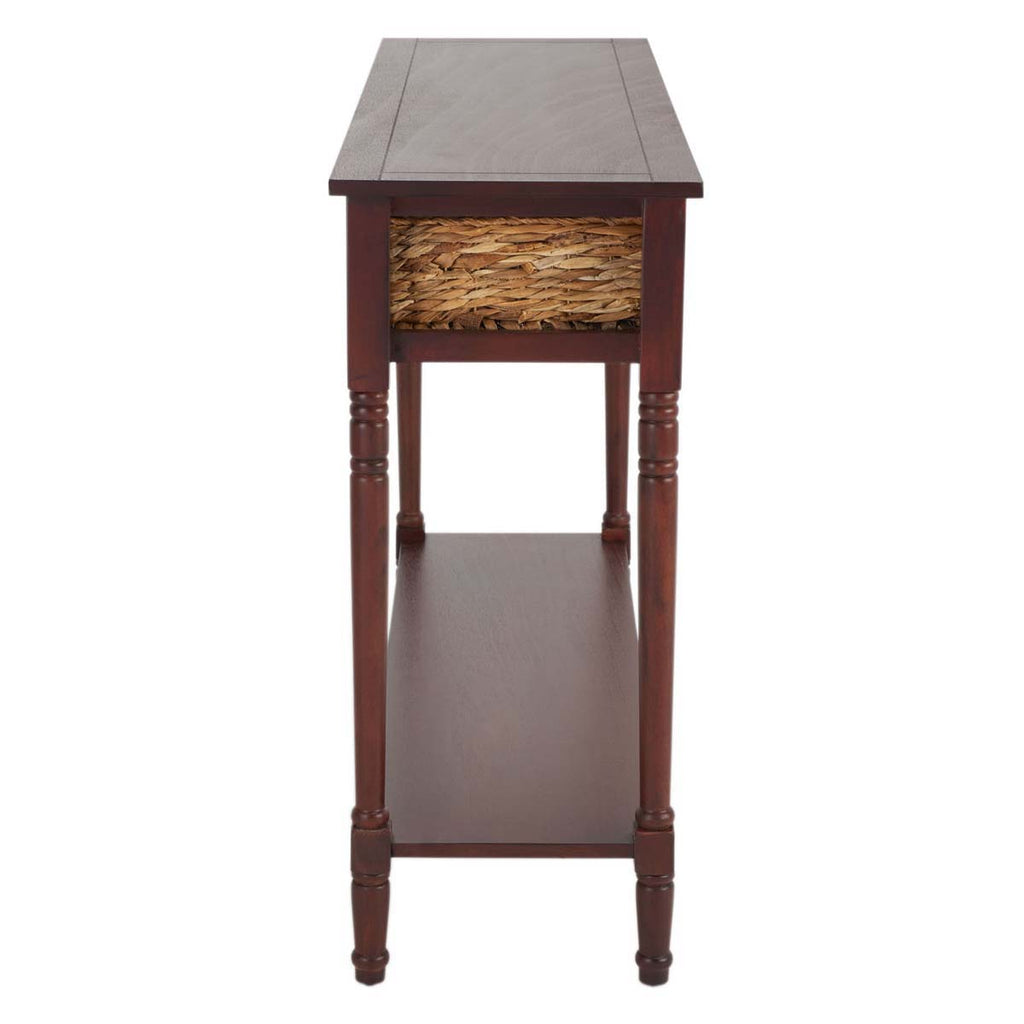 Safavieh Christa Console Table With Storage - Cherry