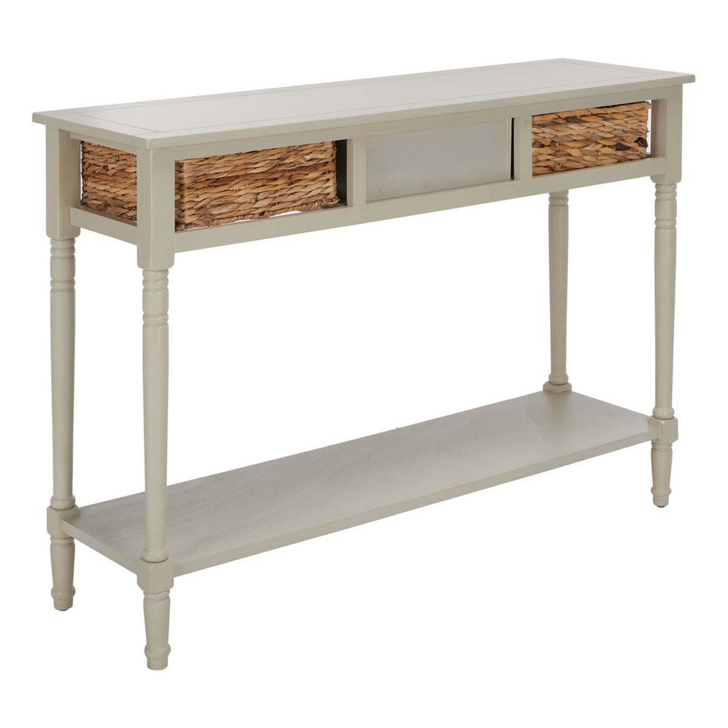 Safavieh Christa Console Table With Storage - Vintage Grey