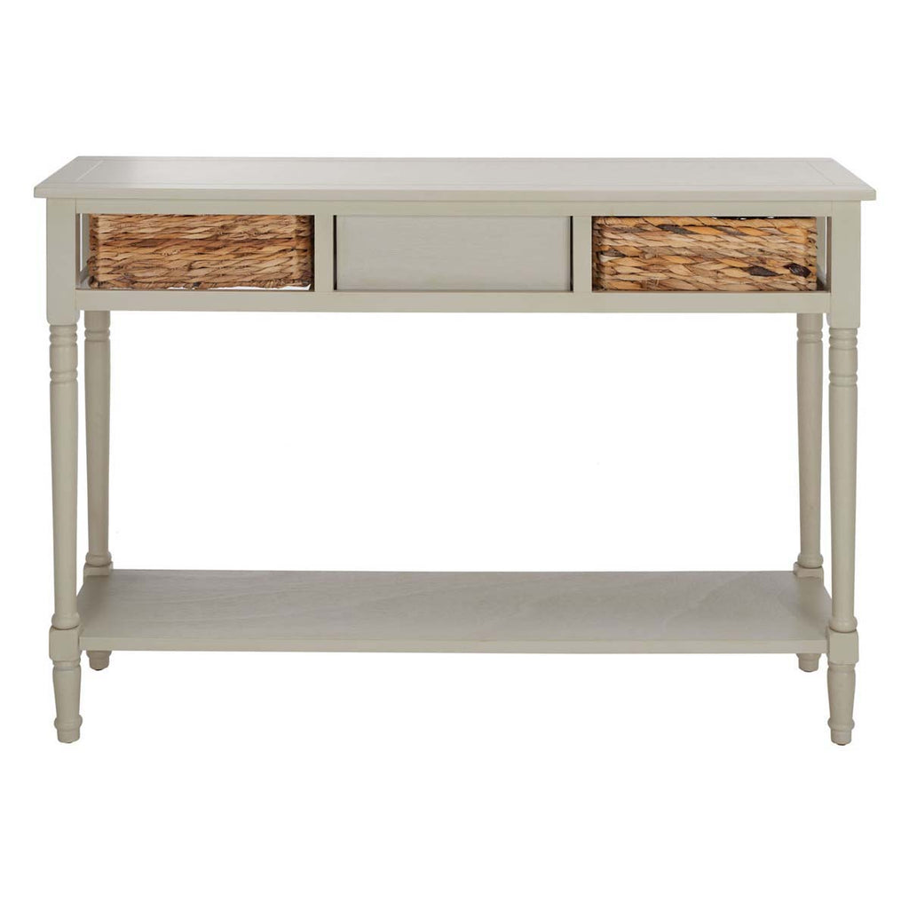 Safavieh Christa Console Table With Storage - Vintage Grey