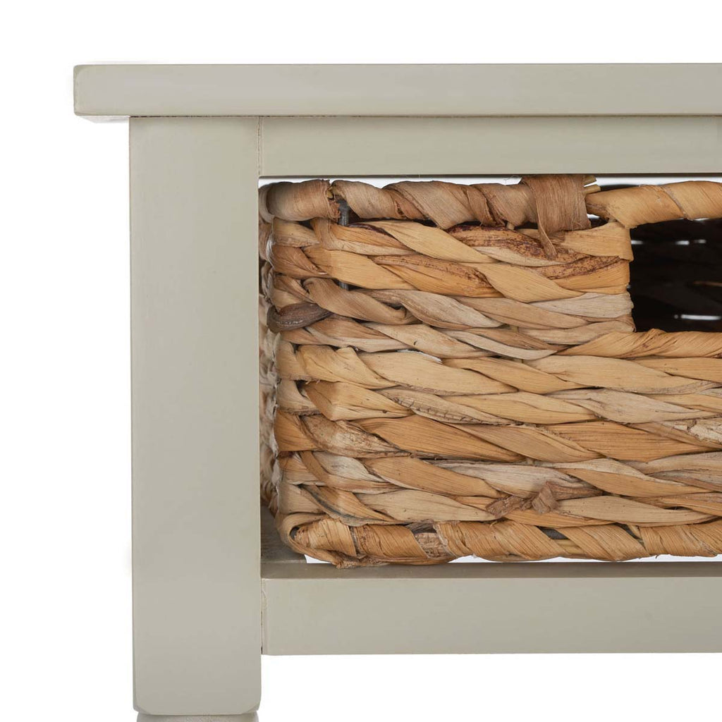 Safavieh Christa Console Table With Storage - Vintage Grey