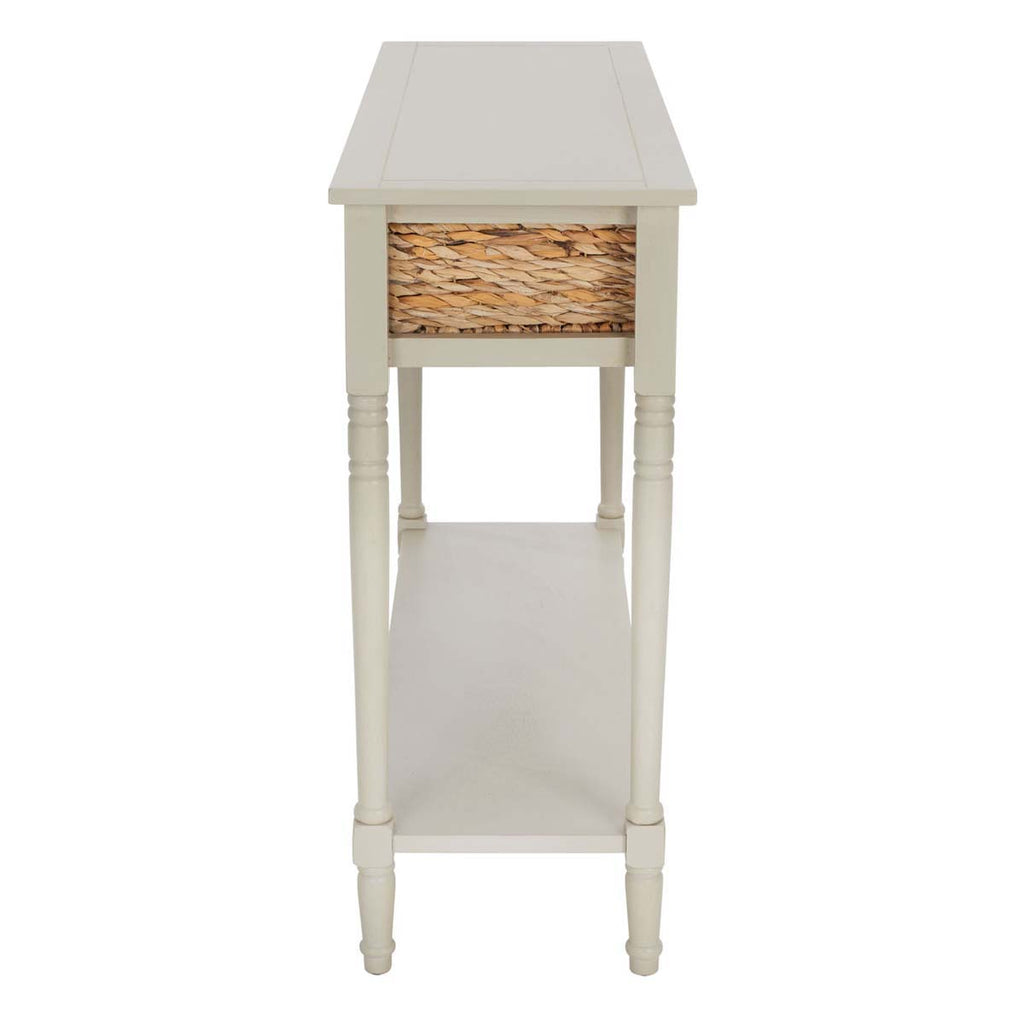 Safavieh Christa Console Table With Storage - Vintage Grey