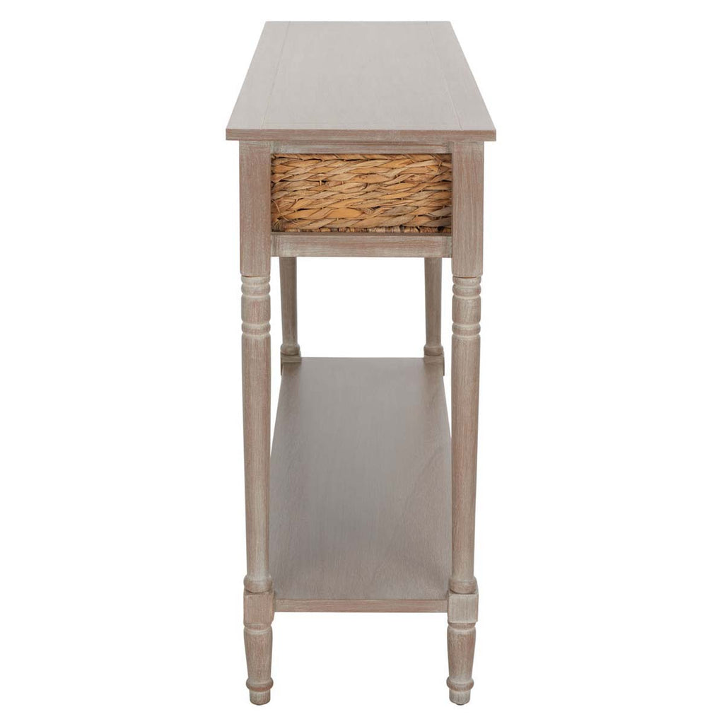 Safavieh Christa Console Table With Storage - Vintage White