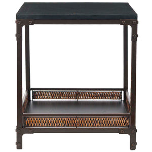 Dinesh End Table With Storage Shelf | Safavieh - AMH6549