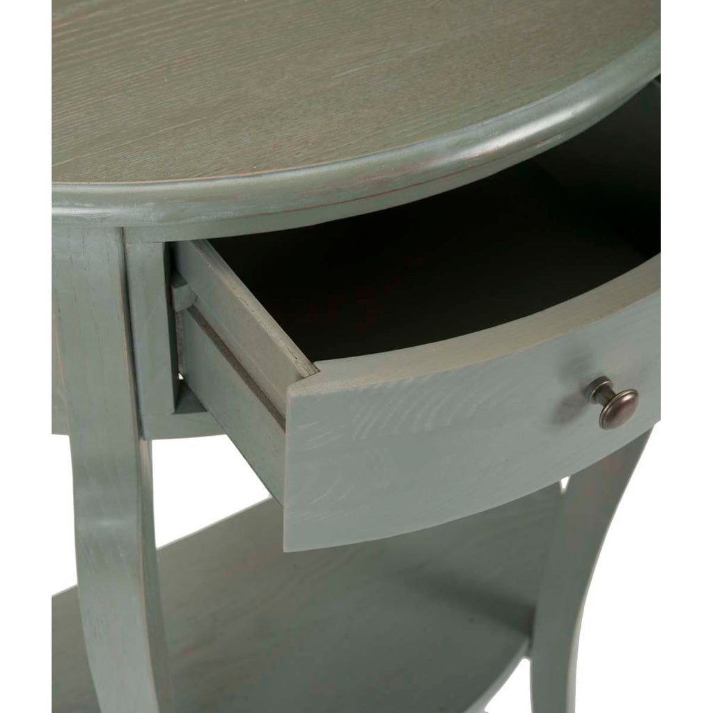 Safavieh Jan Demilune Small Console - Ash Grey