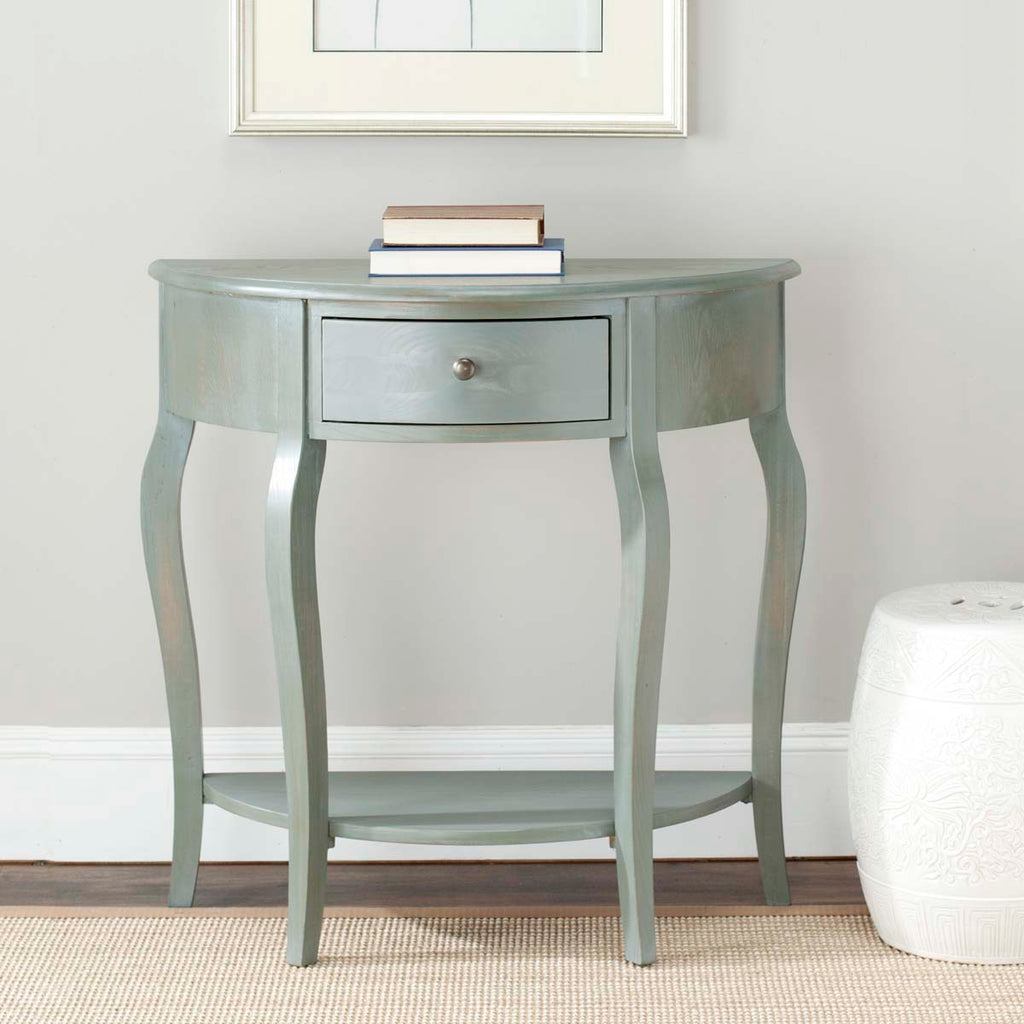 Safavieh Jan Demilune Small Console - Ash Grey