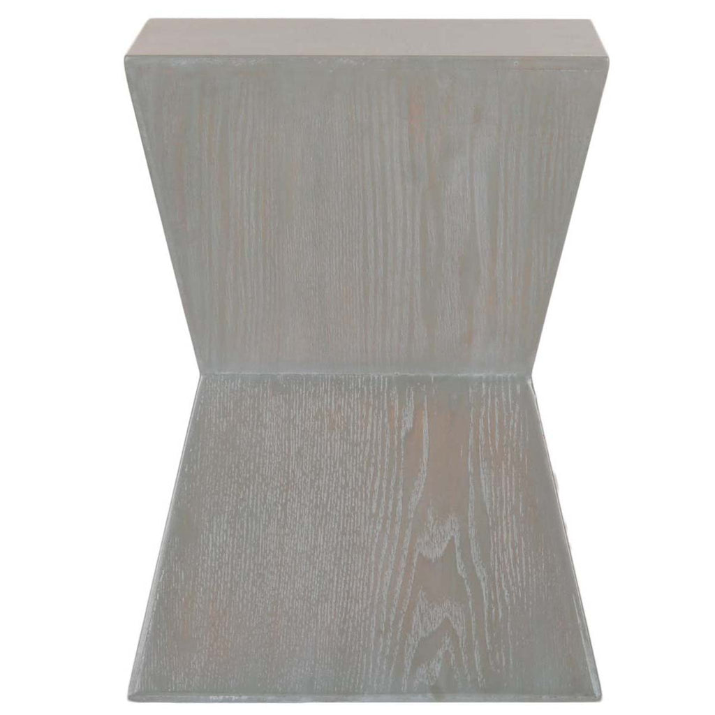 Safavieh Lotem Curved Square Top Accent Table - Ash Grey