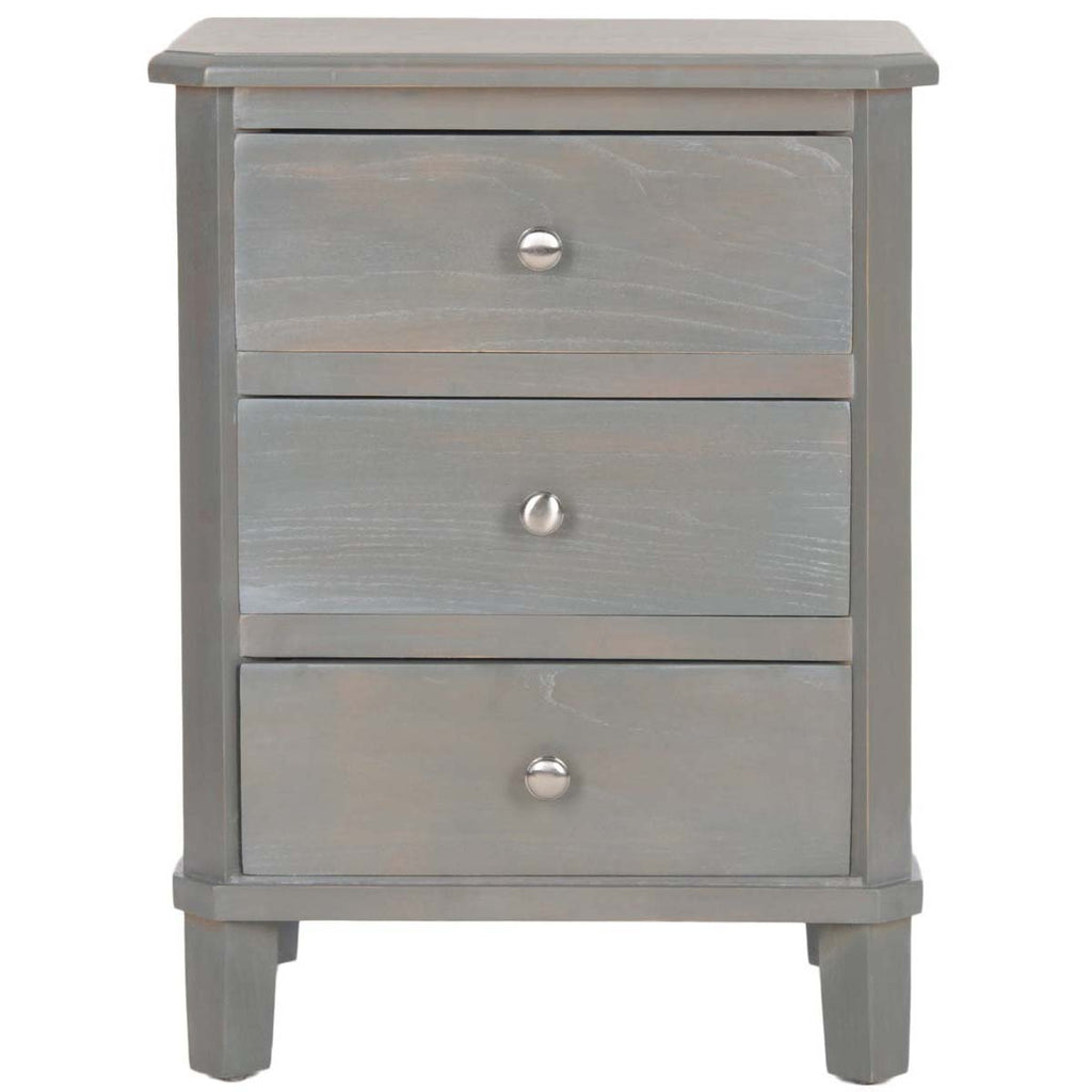 Safavieh Joe Nightstand With Storage Drawers - Ash Grey