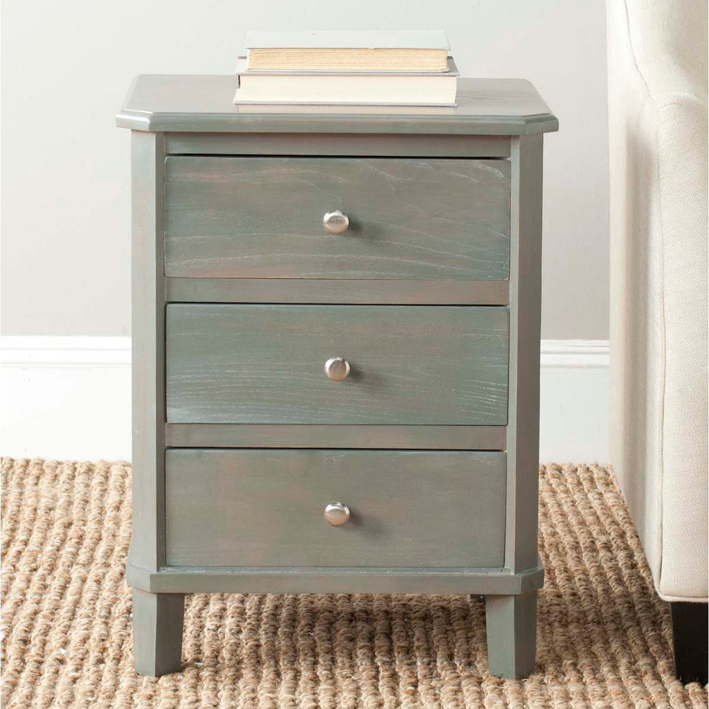 Safavieh Joe Nightstand With Storage Drawers - Ash Grey