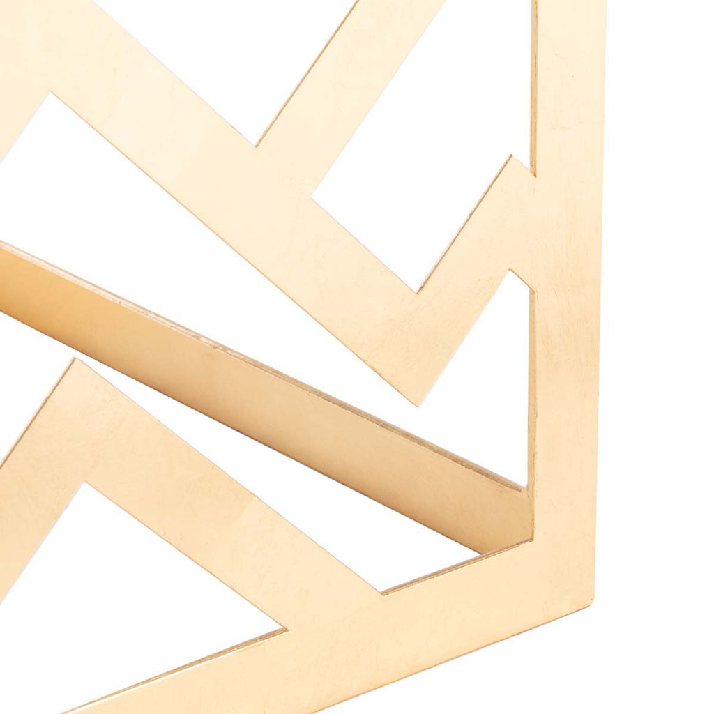 Safavieh Couture Ozzie Gold Leaf C-Table - Gold