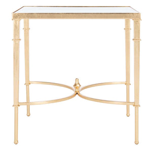 Safavieh Couture Mendez Gold Leaf Accent Table - Gold