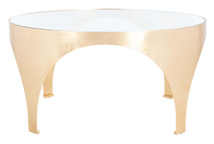 Safavieh Couture Lillia Gold Leaf Coffee Table - Gold