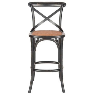 Safavieh Franklin X Back Bar Stool - Black