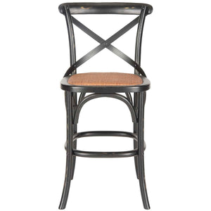 Safavieh Franklin X Back Counter Stool - Black