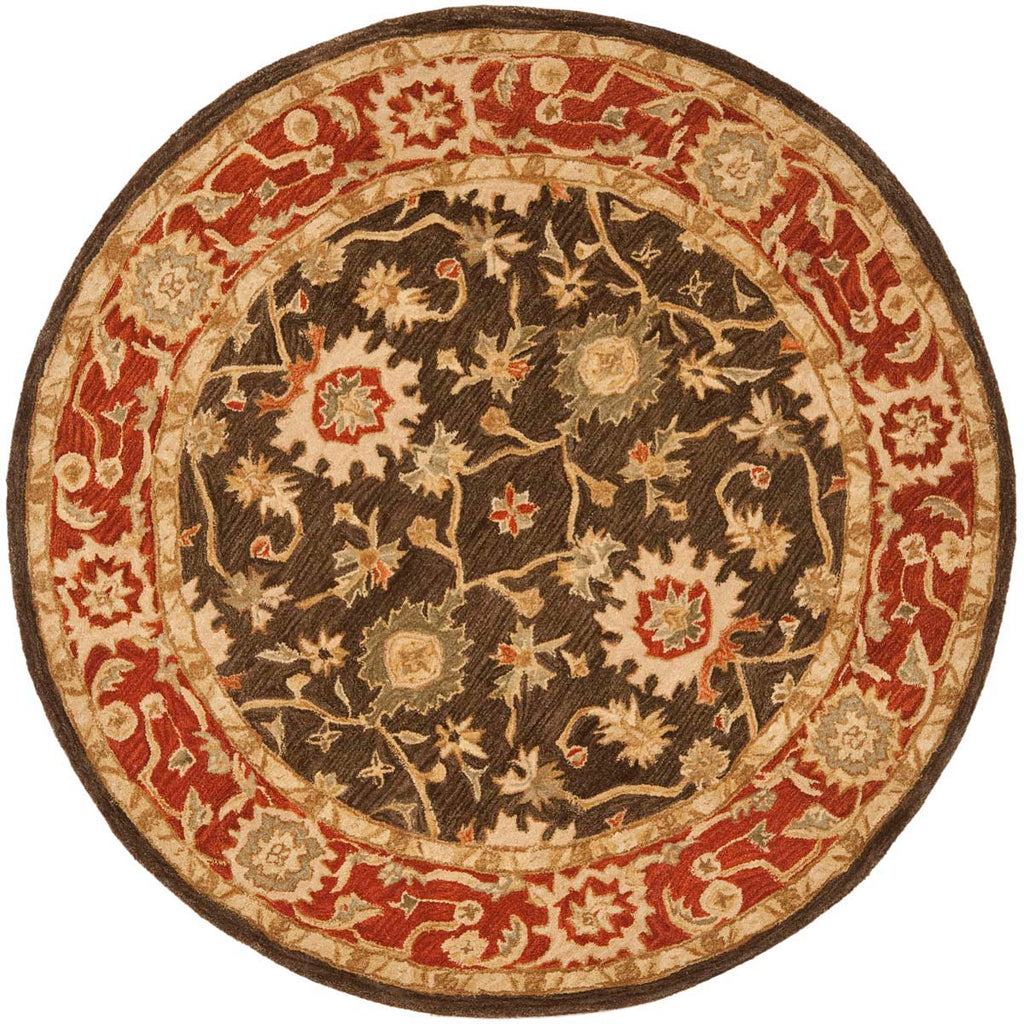 Safavieh Anatolia Rug Collection AN554A - Olive / Rust