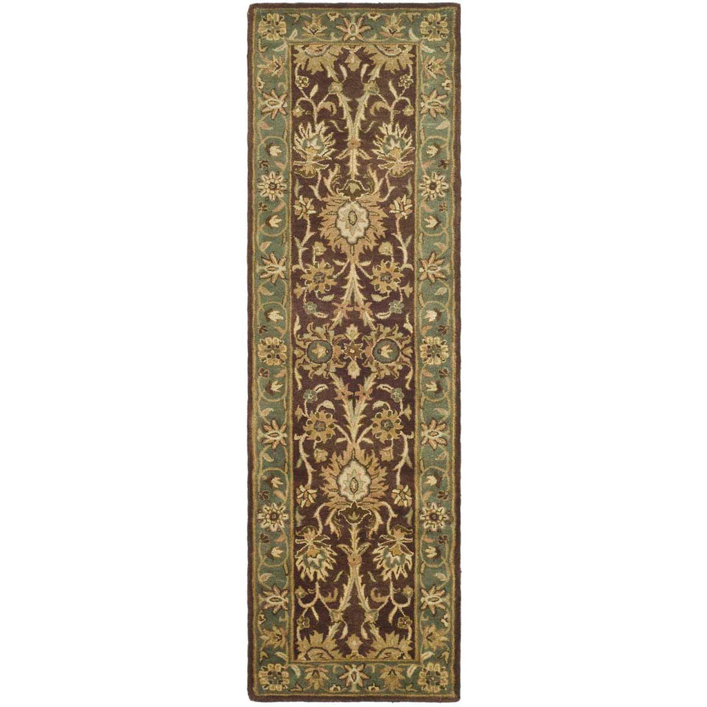 Safavieh Antiquity Rug Collection AT249D - Chocolate / Blue
