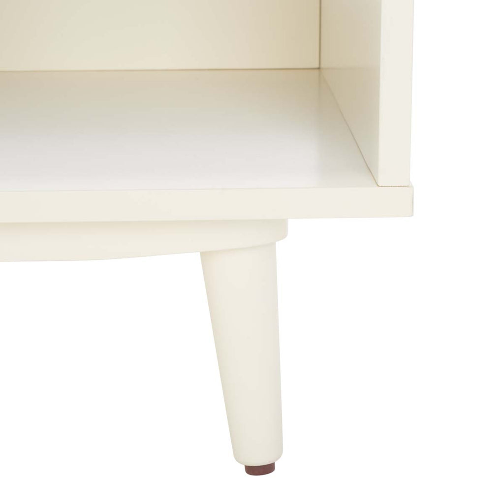 Safavieh Cricket Open Shelf Bench W/Cushion - Cream Linen/Cream