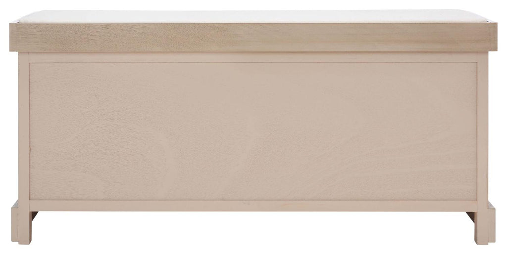 Safavieh Briar 3 Drawer Cushion Bench - Sand / Distressed White