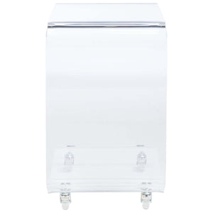 Safavieh Rollins Acrylic Bar Cart - Clear