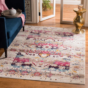 Safavieh Baldwin Rug Collection BDN193A - Cream / Fuchsia