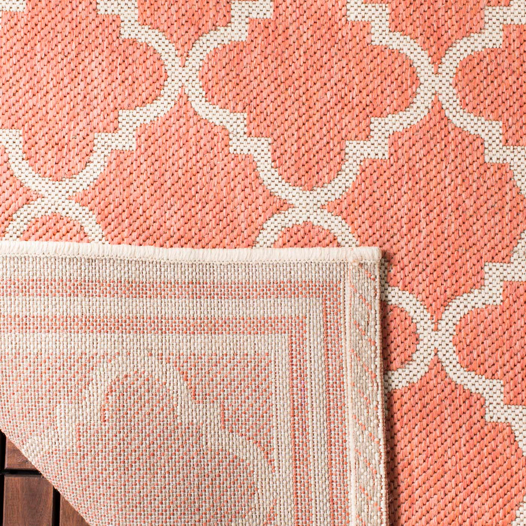 Safavieh Beach House Rug Collection: BHS121P - Rust / Creme