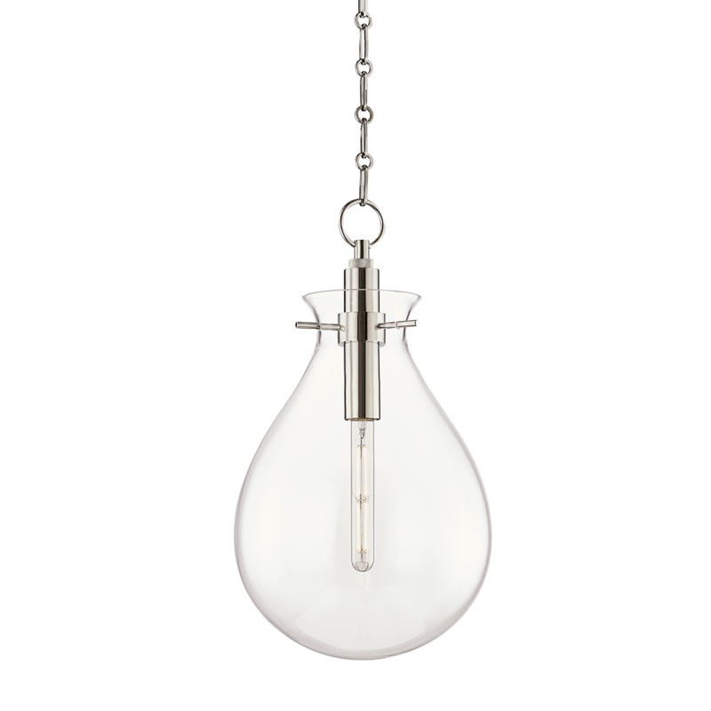 Hudson Valley Lighting 1 Light Medium Pendant - Polished Nickel