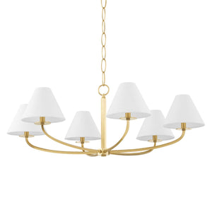 Hudson Valley Lighting 6 Light Chandelier - Aged Brass