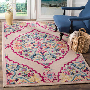 Safavieh Bellagio Rug Collection BLG605E - Light Pink / Multi