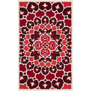 Safavieh Bellagio Rug Collection BLG610K - Red / Ivory