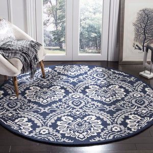 Safavieh Blossom Rug Collection BLM106B - Navy / Ivory