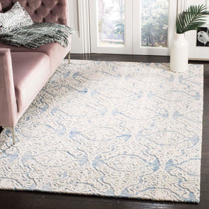 Safavieh Blossom Rug Collection BLM112M - Blue / Ivory