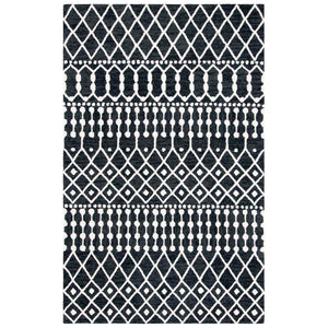 Safavieh Blossom Rug Collection BLM115Z - Black / Ivory