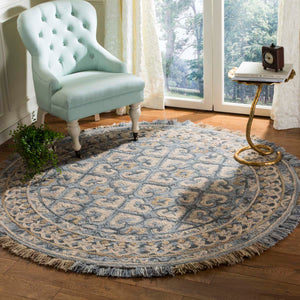 Safavieh Blossom Rug Collection BLM420A - Light Beige / Blue