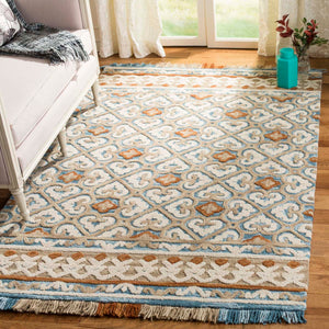 Safavieh Blossom Rug Collection BLM420B - Ivory / Blue