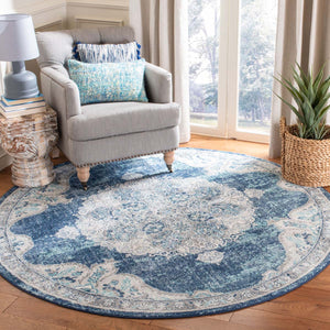 Safavieh Brentwood Rug Collection BNT867N - Navy / Ivory