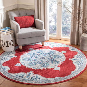 Safavieh Brentwood Rug Collection BNT867Q - Red / Ivory