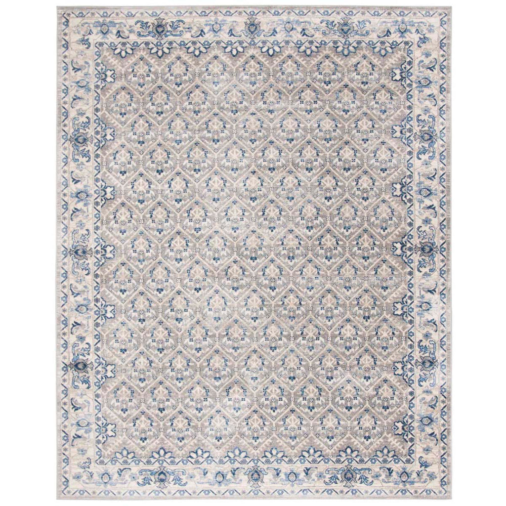 Safavieh Brentwood Collection, BNT869G-12SQ - Light Grey / Blue