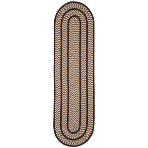 Safavieh Braided Rug Collection BRD401E - Ivory / Dark Brown