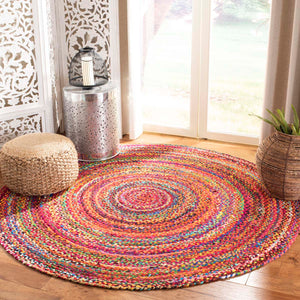 Safavieh Braided Rug Collection BRD452P - Rust / Multi