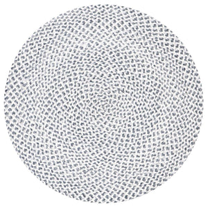 Safavieh Braided Rug Collection BRD801F - Silver / Grey