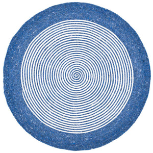 Safavieh Braided Rug Collection BRD904N - Navy / Ivory