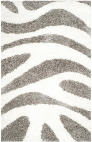 Safavieh Sg-Bsg-Barcelona Shag Rug Collection BSG321A - Ivory / Silver