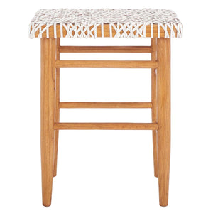 Kaleo Woven Leather Counter Stool | Safavieh - BST1016