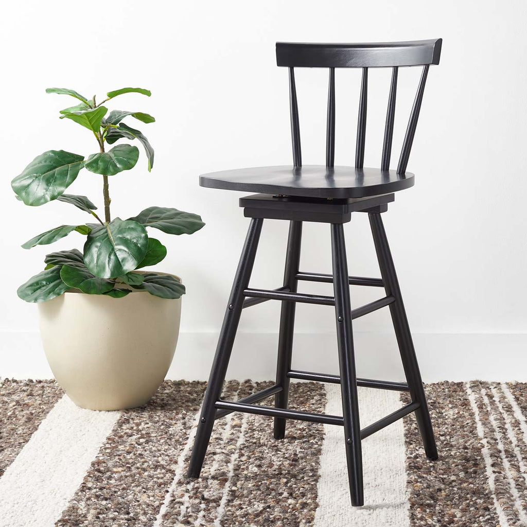 Safavieh Tage Swivel Counter Stool - Black