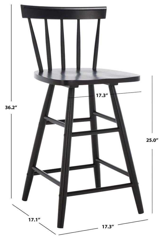 Safavieh Tally Wood Counter Stool - Black
