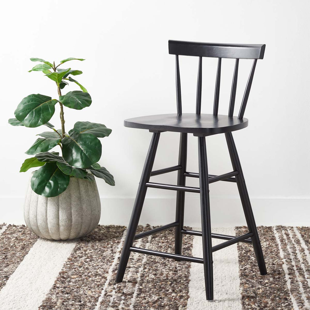 Safavieh Tally Wood Counter Stool - Black